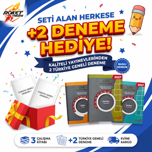 Seti alan herkese kaliteli yayınevlerinden 2 basılı Türkiye geneli deneme hediye