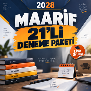 Maarif 2028 21'li yıllık deneme paketi