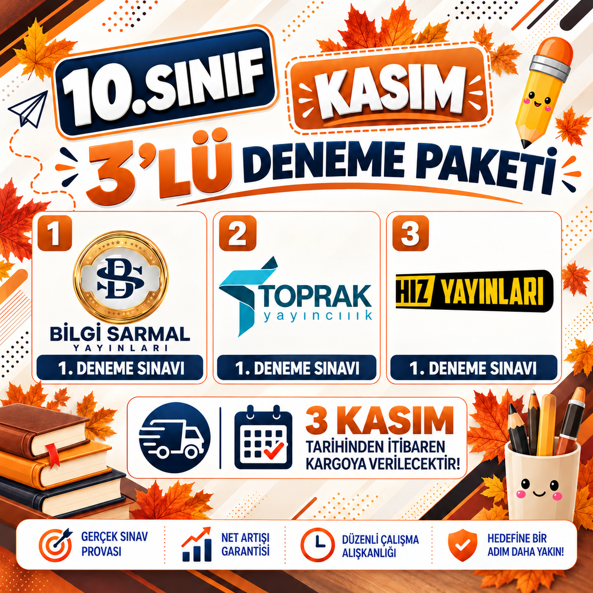 10.SINIF KASIM AYI DENEME PAKETİ
