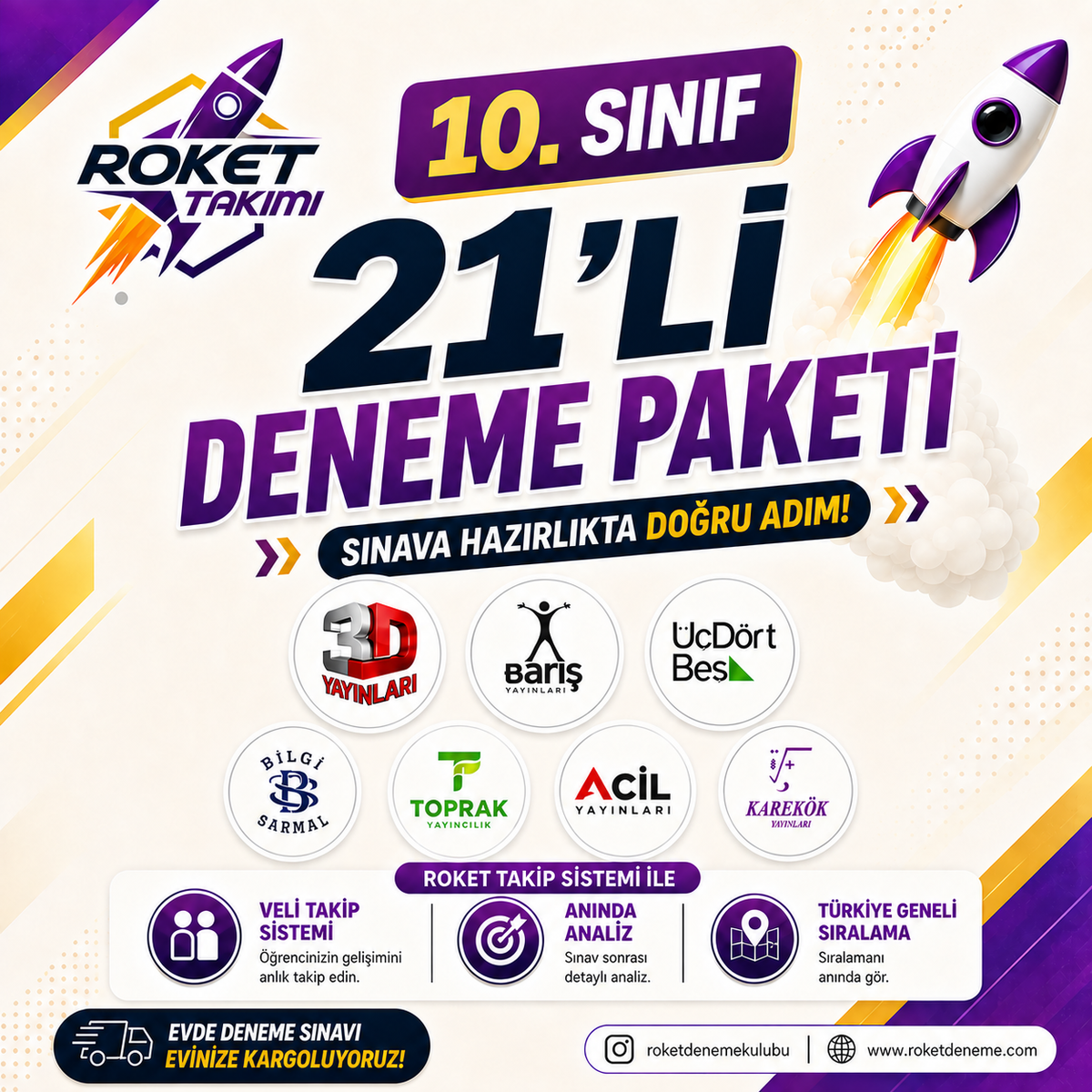 10.SINIF 2026-2027 21'Lİ YILLIK DENEME PAKETİ