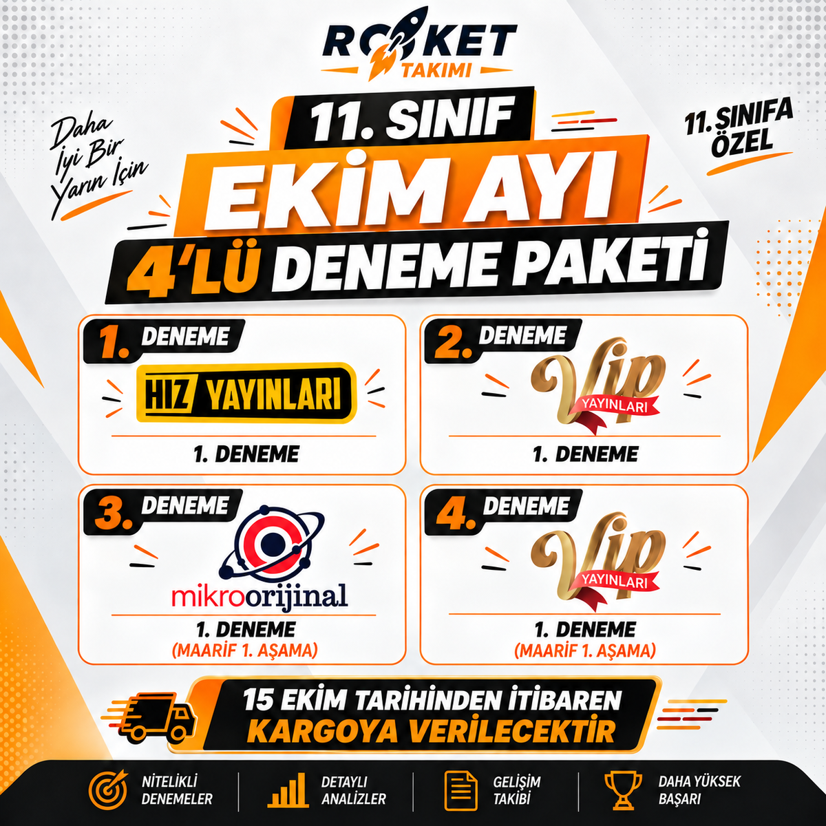 11.SINIF EKİM AYI DENEME PAKETİ