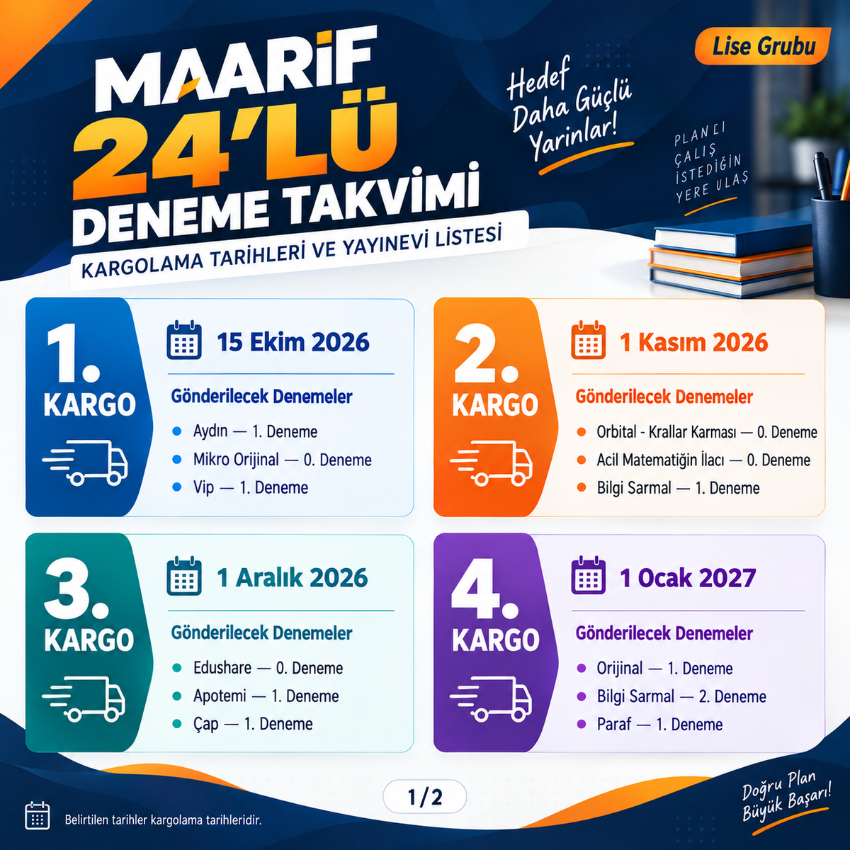 MAARİF 2028 24'LÜ YILLIK DENEME PAKETİ