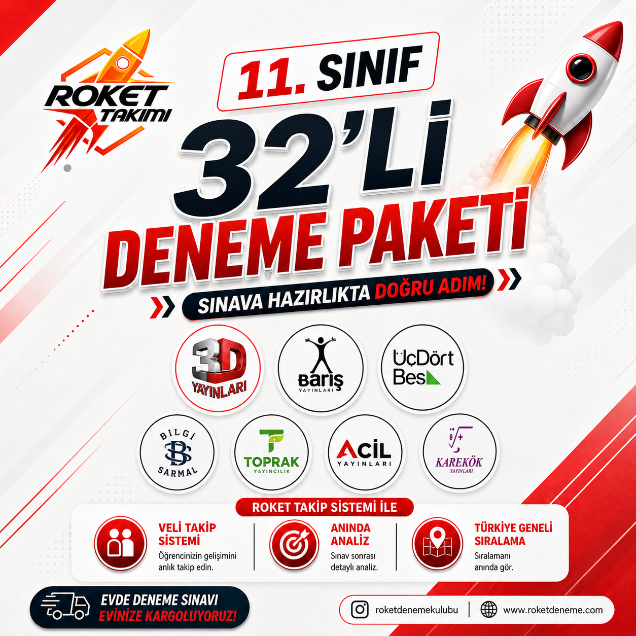 11.SINIF 2026-2027 32'Lİ YILLIK DENEME PAKETİ