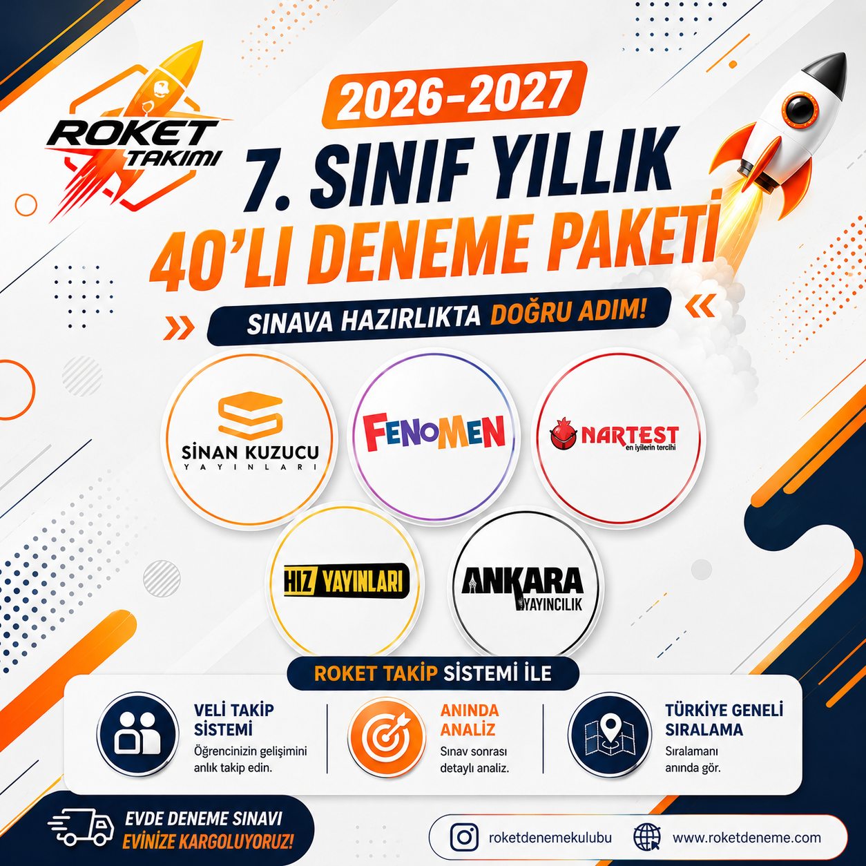 7.SINIF 2026-2027 40’LI YILLIK  DENEME PAKETİ