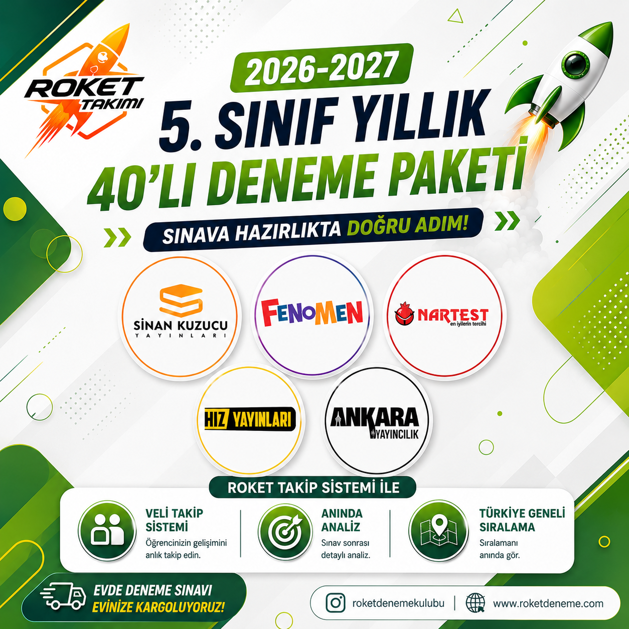 5.SINIF 2026-2027 40'LI YILLIK  DENEME PAKETİ