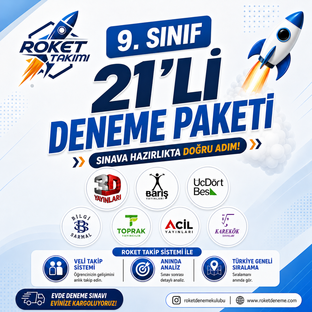 9.SINIF 2026-2027 21'Lİ YILLIK DENEME PAKETİ