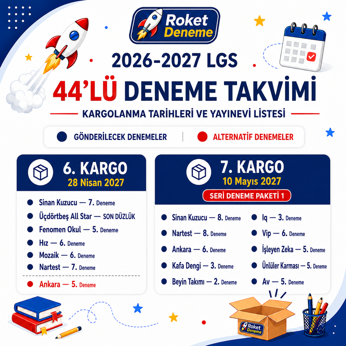 LGS 44'lü deneme takvimi 3/3